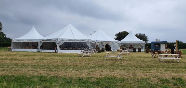 4x Pagoda marquee - joined together