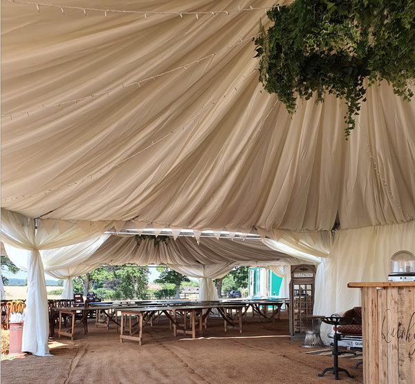 Marquee with lining for sale