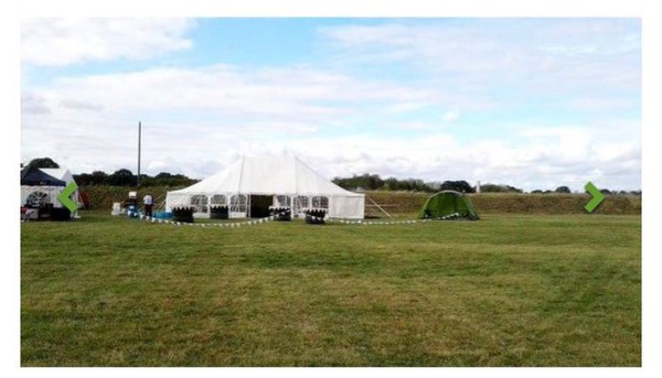 35ft x 50ft marquee with lining