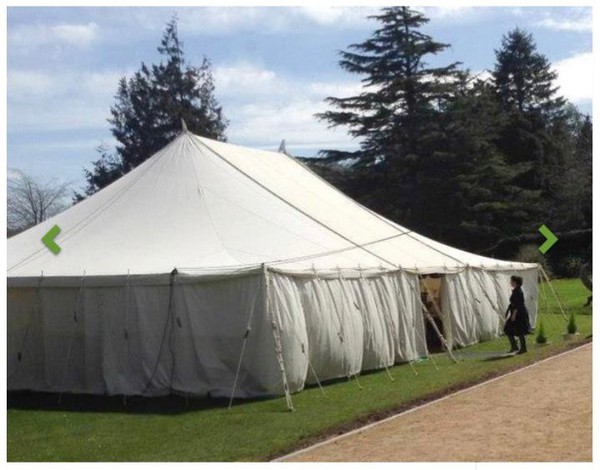 Second hand pole marquee for sale