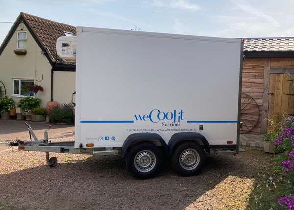 Secondhand Used 10ft White Refrigerated Trailer For Sale