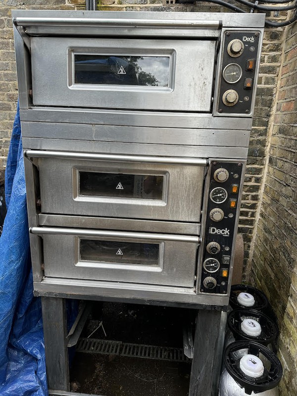 Buy Used triple Moretti Forni i-deck pizza oven