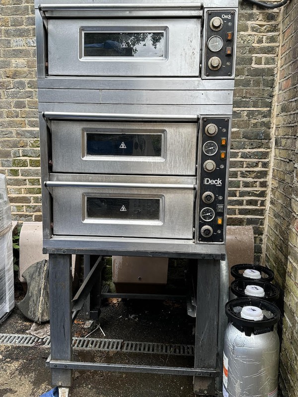 triple Moretti Forni i-deck pizza oven for sale