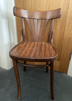 Secondhand 24x Wooden Bistro/Restaurant Chairs For Sale