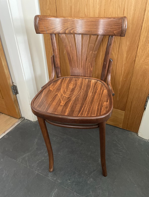 24x Wooden Bistro/Restaurant Chairs For Sale