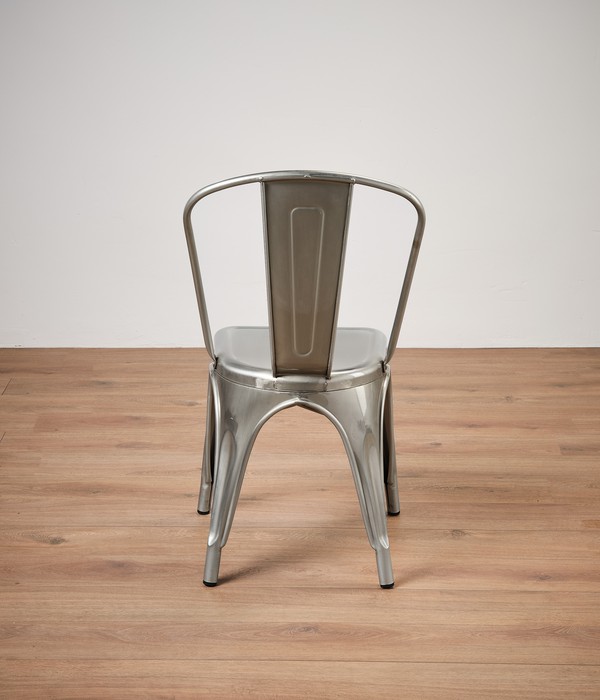 Tolix Style Silver Chairs