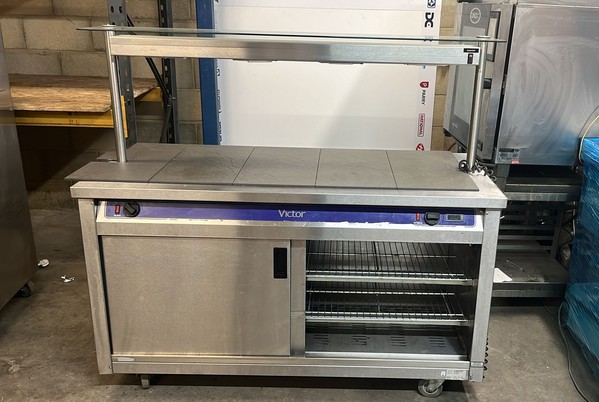 Secondhand Victor BM40MSG Mobile Hot Cupboard Bain Marie Heated Gantry For Sale