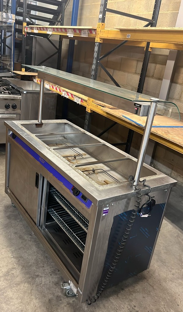 Victor BM40MSG Mobile Hot Cupboard Bain Marie Heated Gantry For Sale