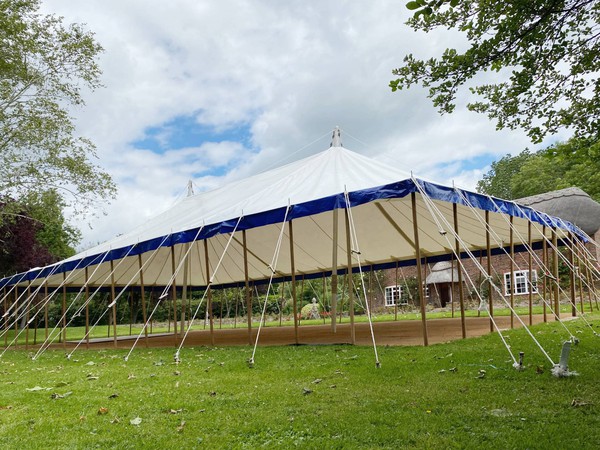 Open sided traditional marquee