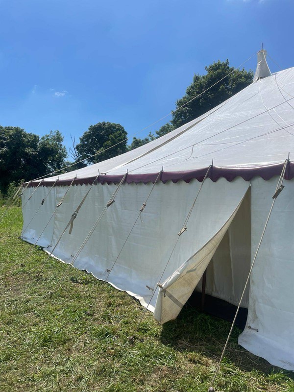 Traditional marquee 12m x 18m