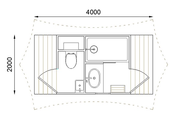 Shower and toilet tent plans