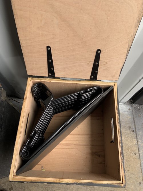 Timber Coat Hangers Box Timber Coat Hangers Box