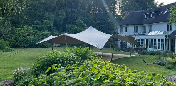 10m x 7.5m Beige Stretch Tent For Sale