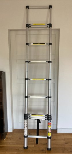 New Draper Telescopic Aluminium Ladder 3.2m For Sale