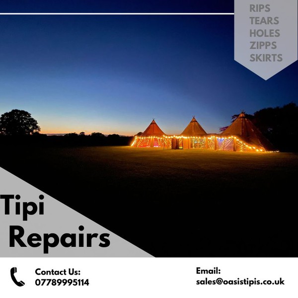 Canvas Tipi repair service