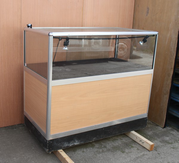 Secondhand 1200mm Glass Display Counter For Sale