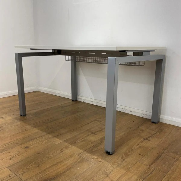 118x White 1200mm Straight Desk For Sale