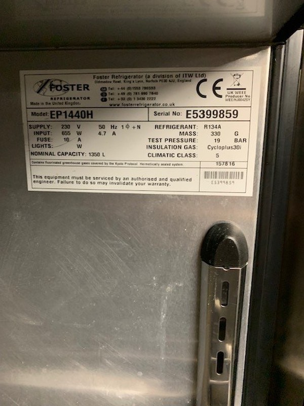 EP1440H Foster fridge