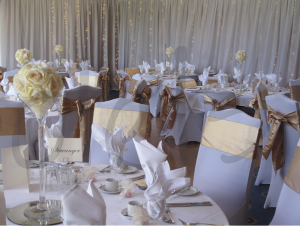 Stretch Fit White Chair Covers