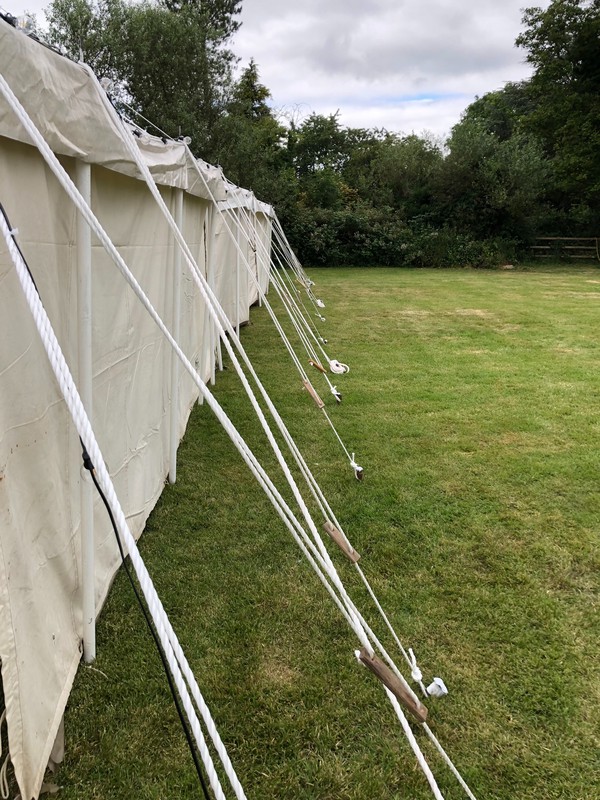 40ft x 60ft (120ft) Traditional Pole PVC Marquee With Lining