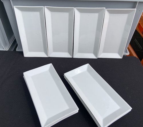 White Potamsa Girona Rectangular Plate 24cm x 12cm White Potamsa Girona Rectangular Plate 24cm x 12cm
