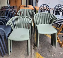 Stackable outdoor chairs