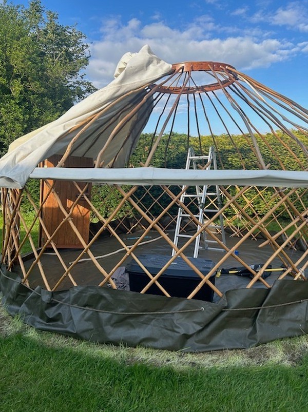 16ft Handmade Yurt With Log Burner For Sale