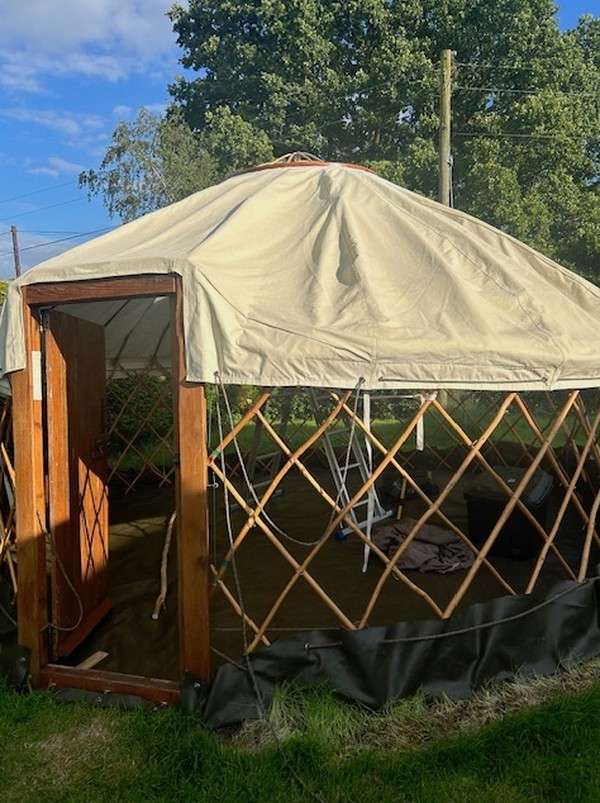 Secondhand 16ft Handmade Yurt With Log Burner For Sale