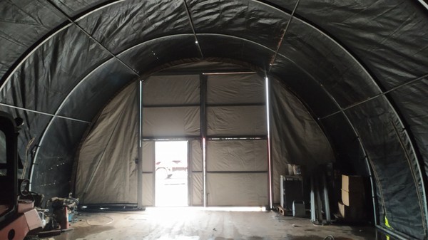 Secondhand Army Tent 45 x 26 x 15ft Military Shelter MOD Surplus Marquee Workshop Alaska Shelters