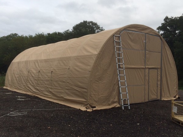 Used Army Tent 45 x 26 x 15ft Military Shelter MOD Surplus Marquee Workshop Alaska Shelters For Sale