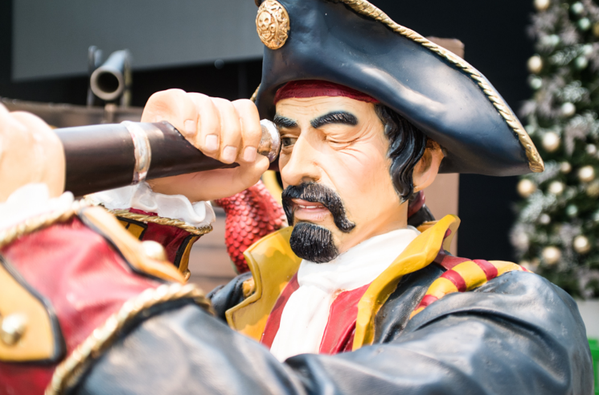 Secondhand 190cm Tall Pirate Statue