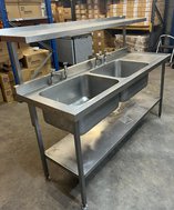 Secondhand Stainless Steel Sink Double Bowl For Sale