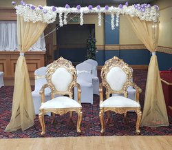 Gold wedding chairs for sale