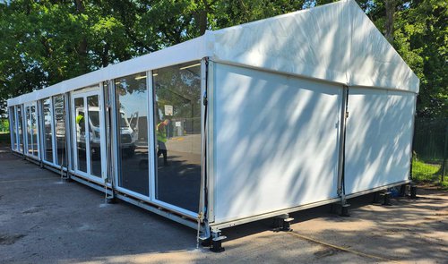Secondhand 2.3m x 3m Solid Walls White For Sale Secondhand 2.3m x 3m Solid Walls White For Sale
