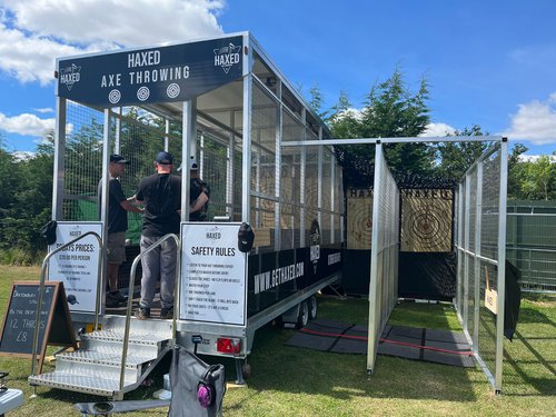 Secondhand Used Axe Throwing Trailer For Sale Secondhand Used Axe Throwing Trailer For Sale