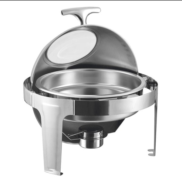 Round chafing dish stainless steel