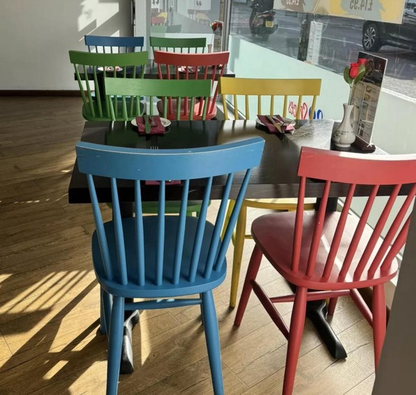 Painted Wood Dining Chairs