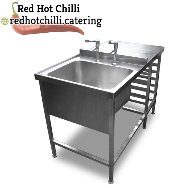 0.72m Stainless Steel Table and Dishwasher Sink Unit