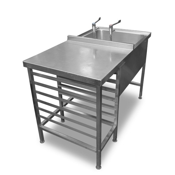 Potwash Sink and Racking Table