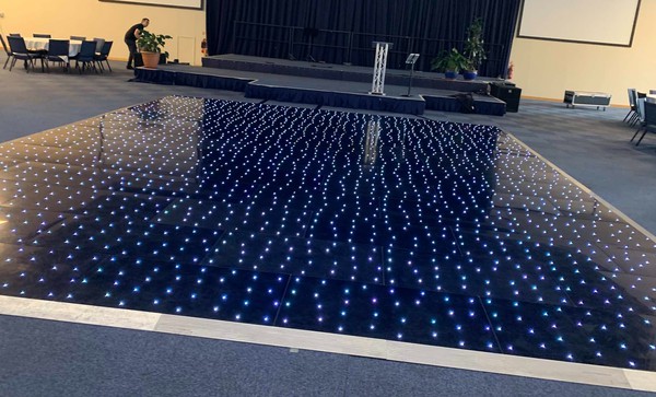 Black RGB Starlit Dance Floor 12ft by 12ft