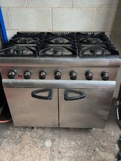 Secondhand Lincat 6 Burner Range For Sale