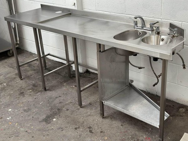 2.3m Double Bowl Bar Sink For Sale