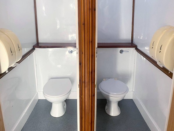 Gents with two toilet cubicles