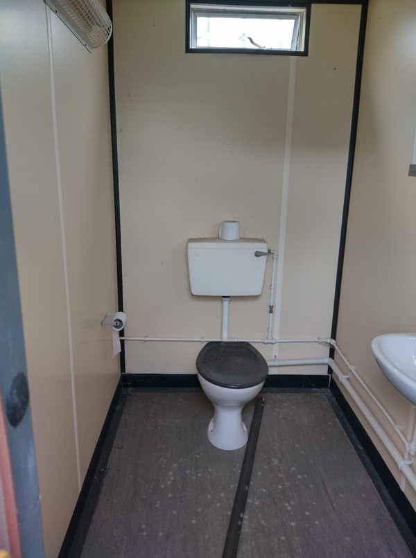 2x Toilet Cabins With Two Cubicles