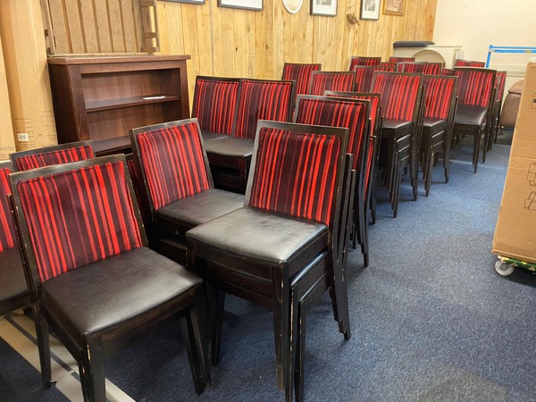 Stacking dining chairs for sale