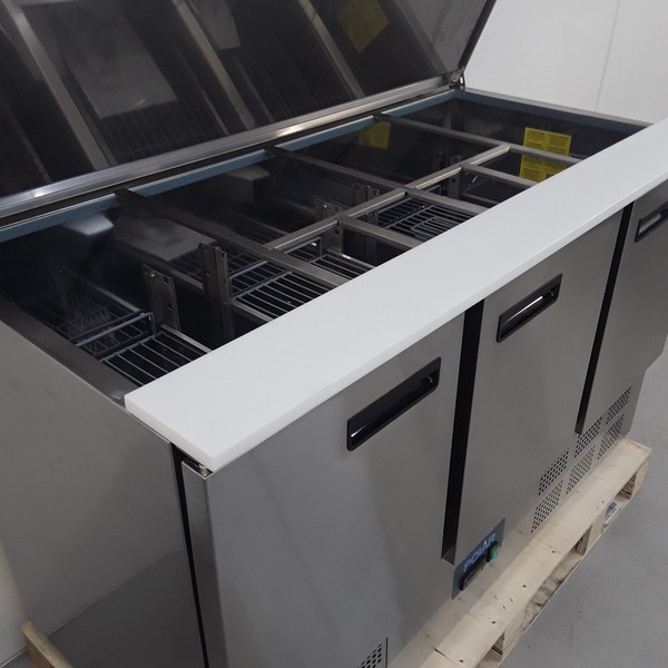 Polar Triple Saladette Fridge 368ltr G607 For Sale