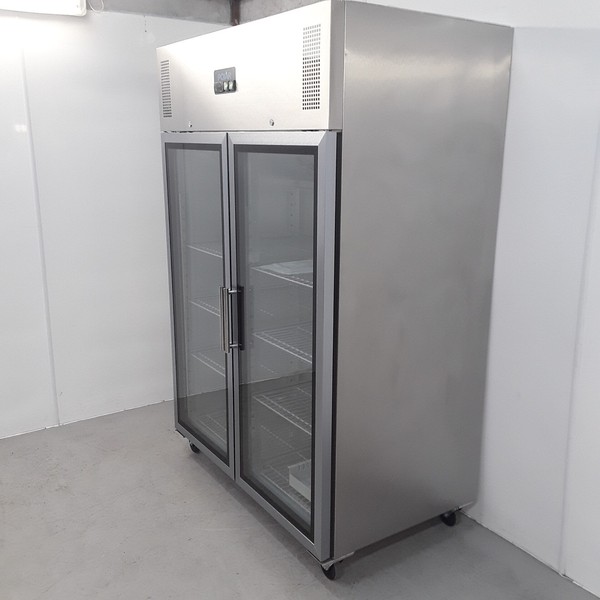 Double door display fridge