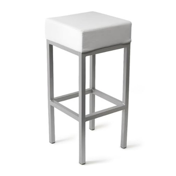 White Cuboid Bar Stools For Sale