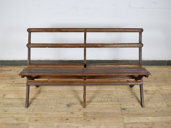 Secondhand Used Vintage Wooden Folding Benches