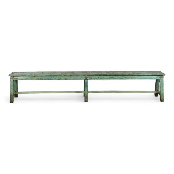Secondhand Used Very Large 255cm Vintage Wooden Benches
